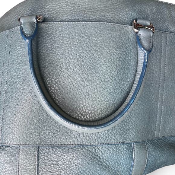 BALLY MIGAN BLUE BUSINESS/LAPTOP BAG/SATCHEL SHOULDER BRIEFCASE BAG LEATHER - Picture 10 of 11